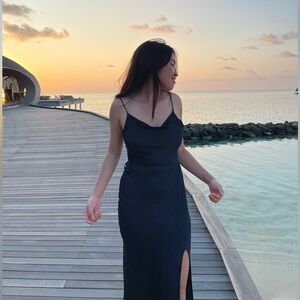 Bec & Bridge Navy Midi Dress size 6 US